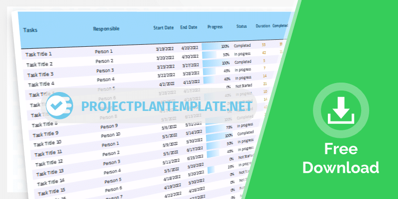 Free Project Plan Template Download